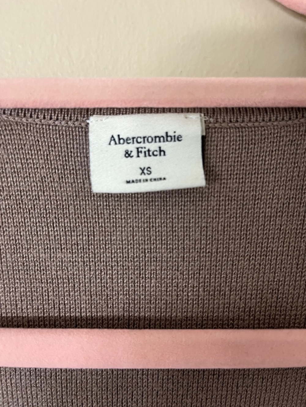 Abercrombie & Fitch Zip-Front Square Neck Long Sleeve Top - Picture 2 of 3
